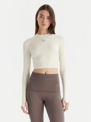 Adidas by Stella McCartney Koszulka techniczna Training JM1403 Beżowy Slim Fit. Brązowe t-shirty sportowe adidas by Stella McCartney, xs, bez wzorów, z syntetyku, bez ramiączek, na fitness i siłownię. Za 349.99 zł.