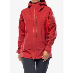 Kurtka skiturowa damska Berghaus MTN Arete Descend GTX Jacket. Czerwone kurtki Berghaus, bez wzorów, bez kaptura. Za 1,920.99 zł.