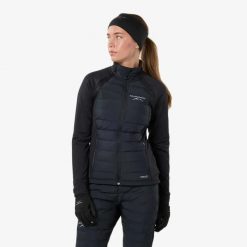 Kurtka Narciarska Narciarstwo biegowe Kobieta Thermal Izolujący. Czarne kurtki narciarskie SWEDEMOUNT, s, bez wzorów, z elastanu, bez kaptura, narciarskie. Za 359.99 zł.