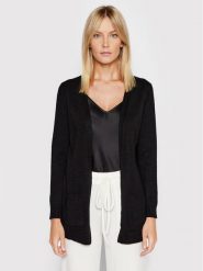 ONLY Kardigan Lesly 15174274 Czarny Regular Fit. Czarne swetry ONLY, xs, bez wzorów, z wiskozy, bez ramiączek. Za 119.99 zł.