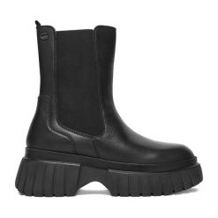 Botki G-Star Raw. Czarne botki G-Star Raw, bez wzorów, retro, bez obcasa, na płaskiej podeszwie, bez zapięcia. Za 309.99 zł.