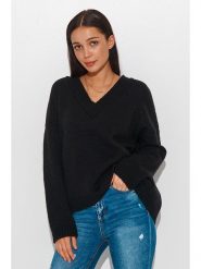 Numinou Sweter w kolorze czarnym rozmiar: onesize. Czarne swetry Numinou, bez wzorów, z wełny, bez ramiączek. Za 91.12 zł.