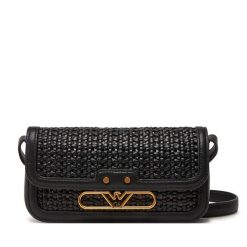 Torebka Emporio Armani. Czarne listonoszki Emporio Armani, bez wzorów, bez dodatków. Za 759.99 zł.