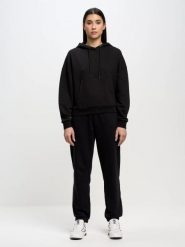 Bluza damska z kapturem czarna Susana 906. Czarne bluzy BIG STAR, l, bez wzorów, z bawełny, bez ramiączek, z kapturem. W wyprzedaży za 189.99 zł.
