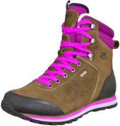 Damskie buty trekkingowe i turystyczne wyściełane wełną. Fioletowe buty trekkingowe GUGGEN MOUNTAIN, bez wzorów, z gumy, bez zapięcia, trekkingowe. Za 755.99 zł.