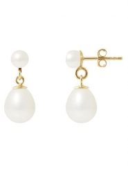 Pearl Addict Złote kolczyki-wkrętki z perłami rozmiar: onesize. Białe kolczyki Pearl Addict, z perłą, złote. Za 761.99 zł.