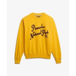 Bluza damska Superdry Lo-fi Outdoor. Żółte bluzy Superdry, bez wzorów, bez kaptura, outdoorowe. Za 327.70 zł.