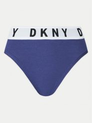 DKNY Figi klasyczne z wysokim stanem DK8505 Niebieski. Niebieskie figi DKNY, bez wzorów, z bawełny, z podwyższonym stanem. Za 99.99 zł.
