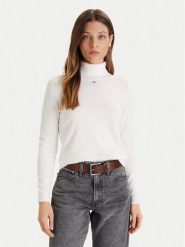 Tommy Jeans Golf Essential DW0DW21672 Écru Regular Fit. Swetry Tommy Jeans, m, bez wzorów, z bawełny, bez ramiączek. Za 389.99 zł.