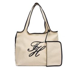 Torebka Tommy Hilfiger. Białe shopper bag Tommy Hilfiger, bez wzorów, bez dodatków. Za 409.99 zł.