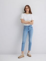 MAVI Dżinsy - Skinny fit - w kolorze błękitnym rozmiar: W28/L32. Niebieskie jeansy Mavi, l, bez wzorów, klasyczne. Za 119.95 zł.