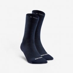 Skarpety turystyczne Quechua SH100 Mid. Niebieskie skarpetki QUECHUA, bez wzorów, z elastanu. Za 39.99 zł.