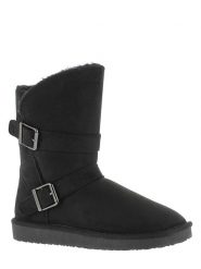 ISLAND BOOT Botki zimowe "Candace" w kolorze czarnym rozmiar: 37. Czarne botki Island Boot, bez wzorów, z materiału, bez obcasa, bez zapięcia. Za 120.93 zł.