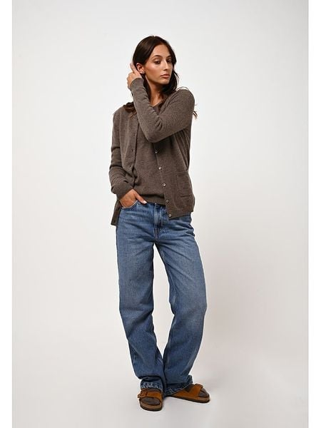 AUTHENTIC CASHMERE Kaszmirowy kardigan "Caron" w kolorze brązowym rozmiar: L. Brązowe swetry AUTHENTIC CASHMERE, l, bez wzorów, z kaszmiru, bez ramiączek. Za 369.99 zł.