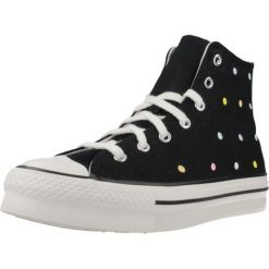 Buty CONVERSE Chuck Taylor All Star Lift Polka Dots Platform Czarny. Czarne buty sportowe lifestyle Converse, bez wzorów, z tkaniny, retro, bez zapięcia. Za 292.99 zł.