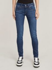 G-Star Dżinsy - Skinny fit - w kolorze granatowym rozmiar: W27/L30. Niebieskie jeansy G-Star, l, z aplikacjami, klasyczne. Za 203.93 zł.