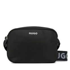 Torebka HUGO. Czarne listonoszki Hugo, bez wzorów, bez dodatków. Za 209.99 zł.