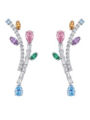 Swarovski Kolczyki 5737426 Srebrny. Szare kolczyki Swarovski, metalowe. Za 979.99 zł.