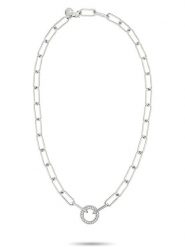 Tamaris Naszyjnik z cyrkoniami - dł. 45 cm rozmiar: onesize. Szare naszyjniki Tamaris, z materiału, z cyrkonią, ze stali. Za 130.99 zł.