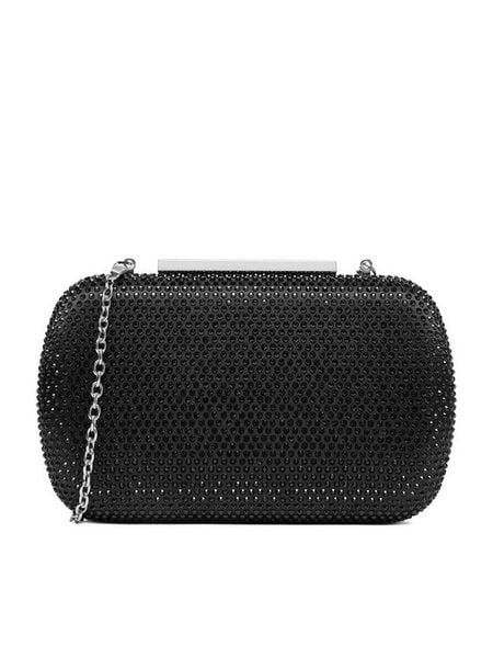 JENNY Torebka C-JNY-L-015-08 Czarny. Czarne kopertówki Jenny, bez wzorów, z syntetyku, wizytowe, bez dodatków. Za 129.99 zł.