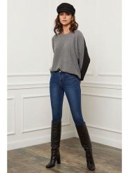 Joséfine Sweter "Aladin" w kolorze szaro-antracytowym rozmiar: L. Czarne swetry Joséfine, l, bez wzorów, z kaszmiru, bez ramiączek. Za 208.99 zł.