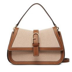 Torebka Furla. Brązowe torebki klasyczne Furla, bez wzorów, klasyczne, bez dodatków. Za 1,719.00 zł.