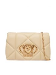 LOVE MOSCHINO Torebka JC4043PP1PLC0129 Beżowy. Brązowe kopertówki Love Moschino, bez wzorów, ze skóry, wizytowe, bez dodatków. Za 789.99 zł.
