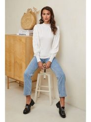Soft Cashmere Sweter w kolorze białym rozmiar: 38/40. Białe swetry Soft Cashmere, bez wzorów, z kaszmiru, bez ramiączek. Za 104.99 zł.