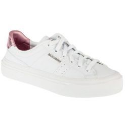 Buty sportowe Sneakersy damskie, Selene - Sophisticated Style. Białe buty sportowe lifestyle Skechers, bez wzorów, bez zapięcia, trekkingowe. Za 299.99 zł.