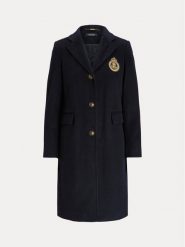 LAUREN RALPH LAUREN Płaszcz wełniany 297958509002 Granatowy Regular Fit. Niebieskie płaszcze Lauren Ralph Lauren, na zimę, bez wzorów, z wełny, bez kaptura. Za 1,999.00 zł.