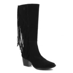 Czarne Kozaki Maciejka Eleganckie Skórzane Buty Damskie. Czarne kozaki Maciejka, na lato, bez wzorów, boho, bez obcasa, na obcasie, bez zapięcia. Za 339.00 zł.