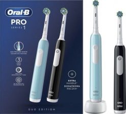 Szczoteczka elektryczna Oral-B PRO1 Duo Pack. Szczoteczki elektryczne i soniczne Braun. Za 334.99 zł.