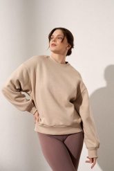 Bluza do jogi Moonholi Just Perfect oversize z bawełnianej dzianiny. Brązowe bluzy MOONHOLI, na lato, s, bez wzorów, z bawełny, bez ramiączek, bez kaptura. Za 359.00 zł.