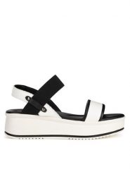 Lasocki Sandały ARC-4883-06 Biały. Białe sandały Lasocki, bez wzorów, ze skóry, bez obcasa, na koturnie, bez zapięcia. Za 159.99 zł.