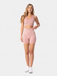 Carpatree Szorty sportowe "Simply" w kolorze jasnoróżowym rozmiar: M. Różowe szorty sportowe Carpatree, bez wzorów, z materiału, z podwyższonym stanem, outdoorowe. Za 109.26 zł.