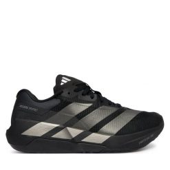 Buty na siłownię adidas. Czarne buty treningowe adidas, bez wzorów, bez zapięcia, na fitness i siłownię. Za 649.99 zł.