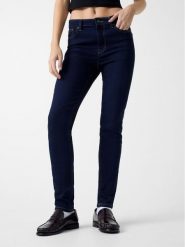 Guess Jeans Jeansy 180063 Niebieski Skinny Fit. Niebieskie jeansy Guess Jeans, z aplikacjami, z jeansu. Za 349.99 zł.