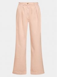 Edited Spodnie materiałowe Mascha Różowy Wide Leg. Czerwone spodnie materiałowe Edited, bez wzorów, z bawełny. Za 239.99 zł.