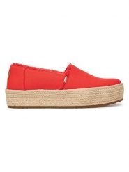 TOMS Espadryle w kolorze czerwonym rozmiar: 42. Czerwone espadryle TOMS, bez wzorów, bez obcasa. Za 169.95 zł.
