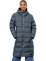 Jack Wolfskin Płaszcz puchowy "Frozen Palace" w kolorze niebieskim rozmiar: XL. Niebieskie płaszcze Jack Wolfskin, xl, bez wzorów, z materiału, bez kaptura. Za 786.95 zł.