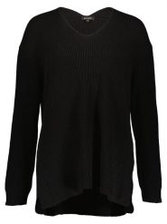More & More Sweter w kolorze czarnym rozmiar: 46. Czarne swetry More & More, bez wzorów, prążkowane, bez ramiączek. Za 88.02 zł.