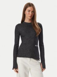 Karl Lagerfeld Jeans Sweter B4W18005 Czarny Slim Fit. Czarne swetry Karl Lagerfeld Jeans, m, bez wzorów, z jeansu, bez ramiączek. Za 549.99 zł.