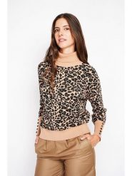 William de Faye Golf w kolorze karmelowo-czarnym rozmiar: 34. Brązowe swetry William de Faye, bez wzorów, klasyczne, bez ramiączek. Za 130.99 zł.