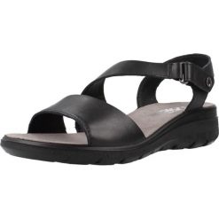 Sandały IMAC 557420I Czarny. Czarne sandały Imac, bez wzorów, ze skóry, bez obcasa, bez zapięcia. Za 175.99 zł.