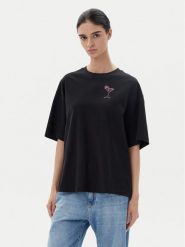 BOSS T-Shirt C_Eboyfriend_4 50540441 Czarny Oversize. Czarne t-shirty Boss, m, bez wzorów, z bawełny, bez kołnierzyka, bez ramiączek. Za 189.99 zł.