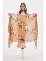 Lucky Bees Szal w kolorze pomarańczowo-brązowym - 180 x 85 cm rozmiar: onesize. Brązowe szaliki i kominy Lucky Bees, bez wzorów, z bawełny. Za 78.66 zł.