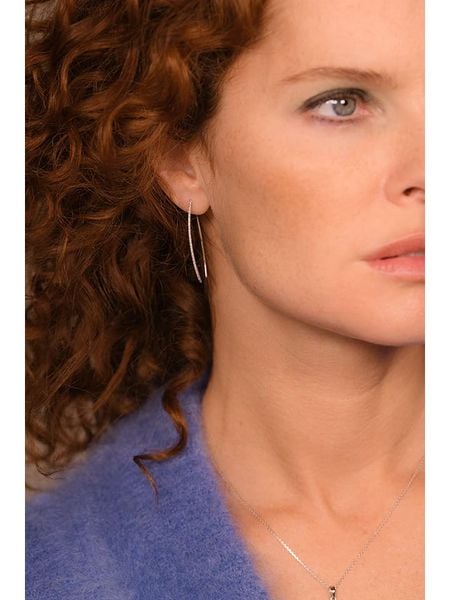 DIAMANTA Złote kolczyki "Lianes précieuses" z diamentami rozmiar: onesize. Szare kolczyki DIAMANTA, z diamentem, złote. Za 1,892.99 zł.