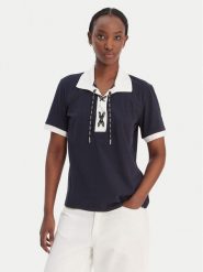 Liu Jo Sport T-Shirt TA6176 JS003 Granatowy Regular Fit. Niebieskie t-shirty sportowe Liu Jo Sport, m, bez wzorów, z bawełny, bez ramiączek. Za 339.99 zł.