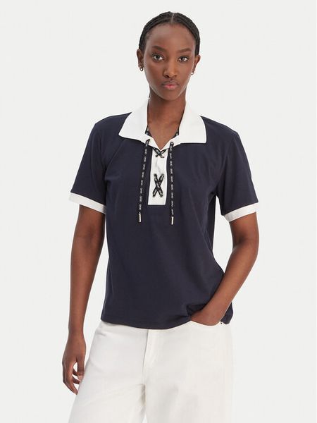 Liu Jo Sport T-Shirt TA6176 JS003 Granatowy Regular Fit. Niebieskie t-shirty sportowe Liu Jo Sport, m, bez wzorów, z bawełny, bez ramiączek. Za 339.99 zł.