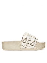 Liu Jo Klapki Mykonos 01 BA5097 EX252 Złoty. Żółte klapki Liu Jo, bez wzorów, z syntetyku, bez obcasa, bez zapięcia. Za 199.99 zł.